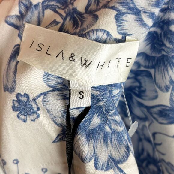 Isla & White Amy Floral Mini Dress New With Tags Small - Picture 10 of 12